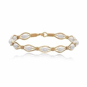 Ronaldo Romance Gold and Pearl Bracelet